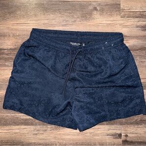 Abercrombie fitch navy 5 inch swim trunks